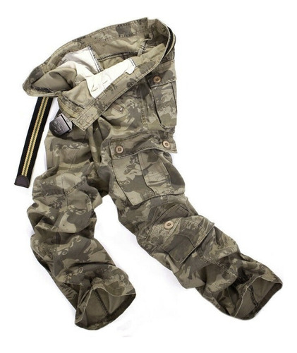 Pantalones De Combate Cargo Para Hombre Pantalones De Camufl