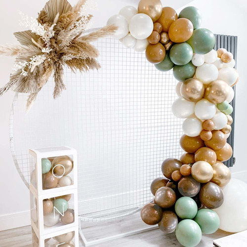 Sweet Baby Co. Neutral Sage Green Balloon Garland Kit Woodla