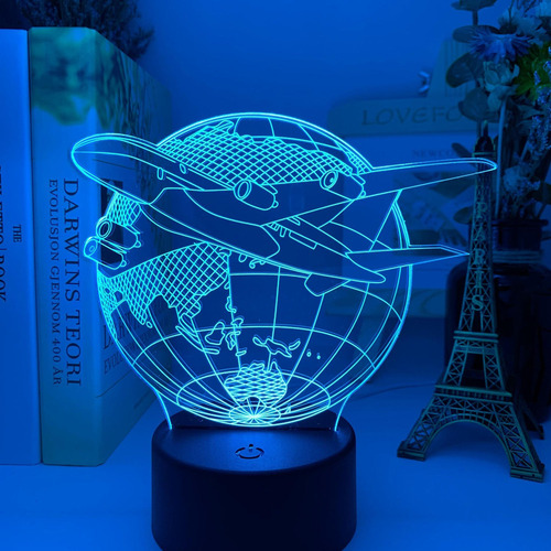 Hh3d Lámpara De Avión Led Sensor Táctil Luz De Noche Para Ni