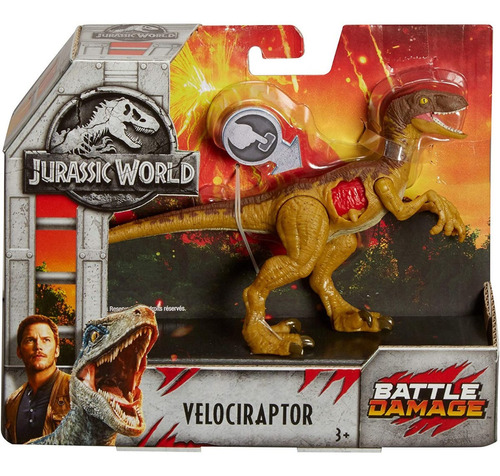 Dinosaurio Velociraptor Jurassic World Battledamage Original