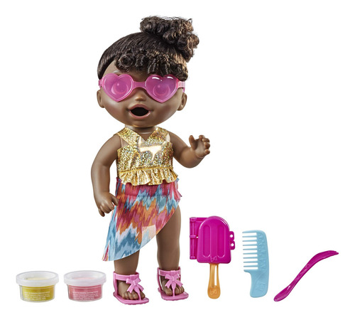 Muñeca Sunshine Snacks Come Hace Popó Y Disfruta Del Verano