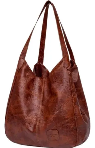 Tokshop Bolsa Social Feminina Couro Reforçada Elegante Academia Cor Marrom