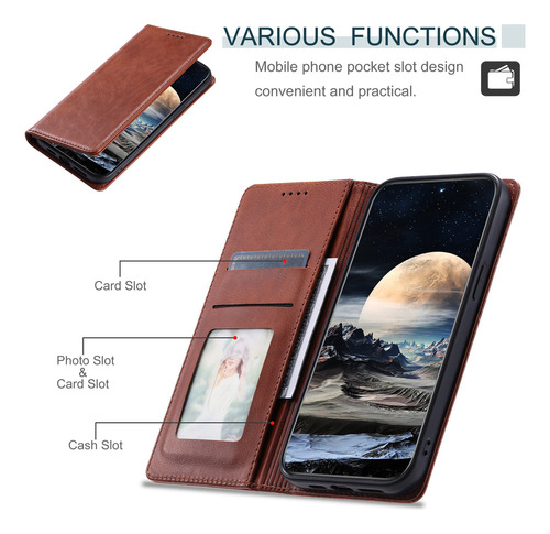 Funda Tipo Cartera For Teléfono Oppo A57 A56 A55 A54 A53