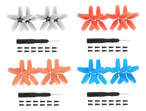 Hélices Drone Dji Avata Naranjo 2 Pares Ambos Sentidos 2 Y 2