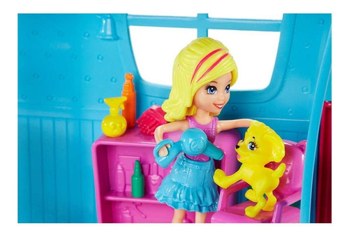 Polly Pocket Salon Mascotas +20pzs Mattel Muñecas