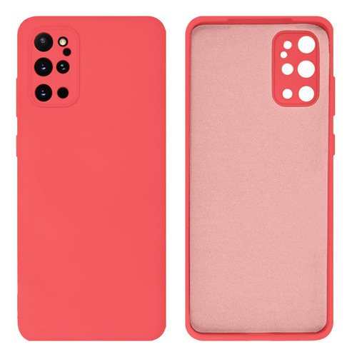 Capa Silicone Protege Câmera Compatível Com Galaxy S20 Plus Cor Rosa Neon