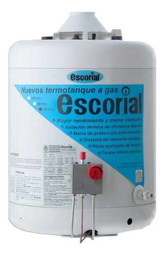 Termotanque Multigas Escorial 45l Blanco