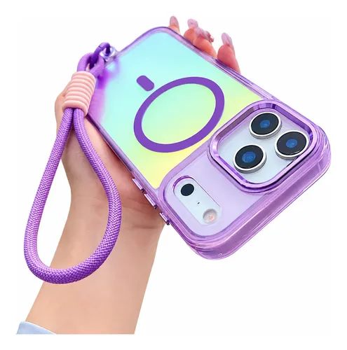 Funda Para iPhone Con Magsafe Protector Tornasol Uso Rudo + Correa