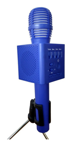 Micrófono Karaoke Bocina Bluetooth Luces Led