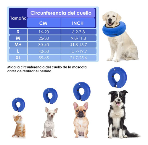 Collar Isabelino For Perros, Cono De Recuperación Inflable