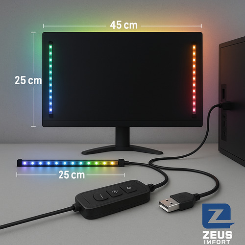 Cinta Tira Luz Led Para Pc Sync Backlight