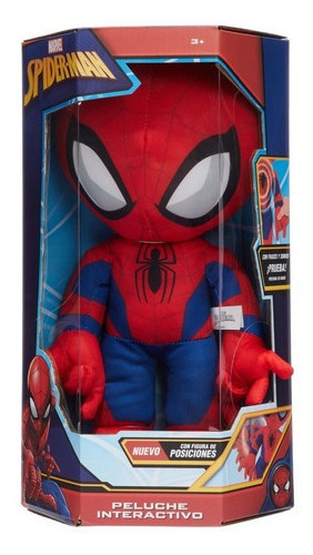 Marvel Peluche Interactivo Spiderman Con Frases Sonido 31cm