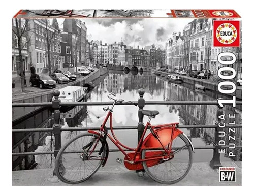 Puzzle Rompecabezas Bicicleta En Amsterdam 1000 Pzs Febo