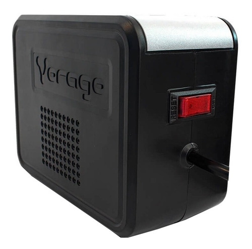 Imagen 2 de 5 de Regulador de voltaje Vorago AVR-200 1400VA entrada y salida de 110V - 120V negro