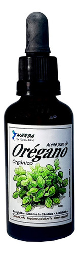 Aceite Herba De Orégano 60 Ml - Puro Comestible (en Vidrio)