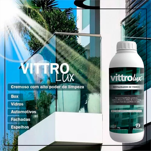 Kit 3 Vittrolux Restauração Perfeita Do Vidro Removedor Sujeiras
