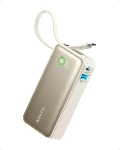 Banco De Potência Anker Nano 10.000mah 30w Com Cabo Usb-c Pa