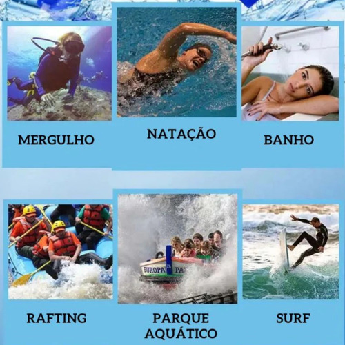 Tampão De Ouvido Protetor Auricular A Prova D'agua Natação Tomóvi