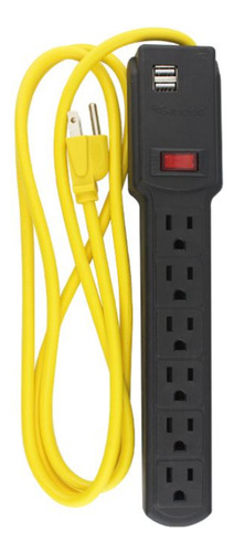 Multicontacto 6 Contactos Y 2 Usb C/supresor De Picos 1306