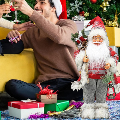 Estatua De Papá Noel De Pie Para Figura De Papá Noel