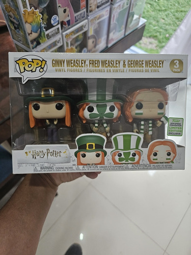 Funko 3 Pack Harry Potter Ginny, Fred Y George Weasley