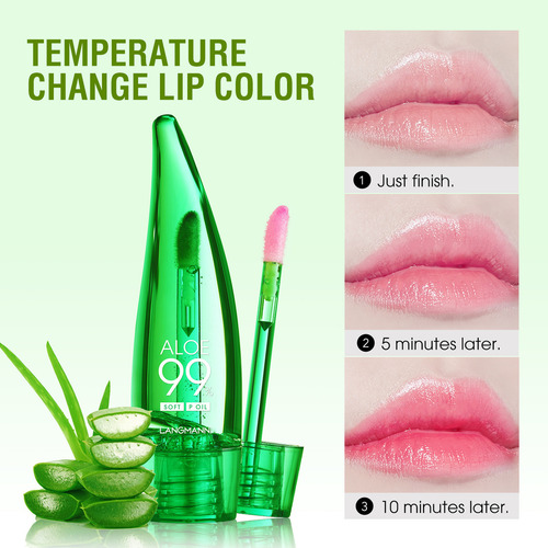 Esmalte Labial Hidratante G Aloe Warm Que Cambia De Color Y