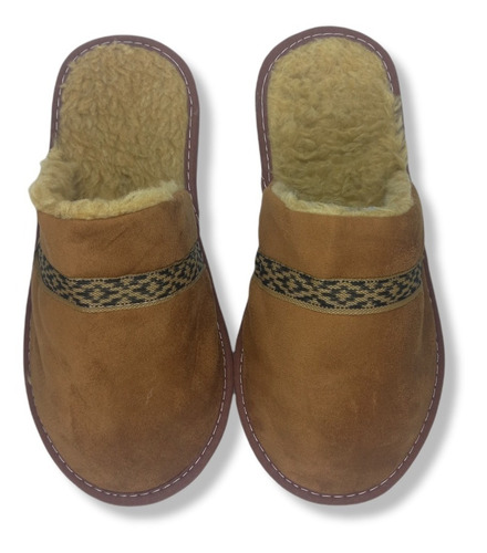 Pantuflas Sandalias Chinelas Hombre Corderito Piel Abrigadas