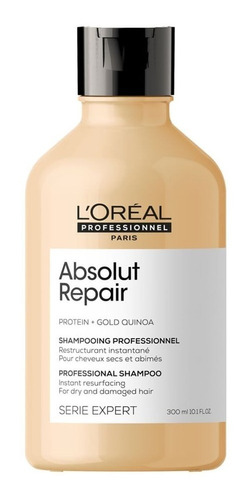 Shampoo Absolut Repair 300ml Loreal Serie Expert Gold Quinoa