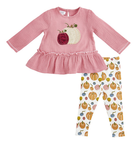 Mud Pie Baby Girls - Juego De Túnicas Y Leggings De Calaba.