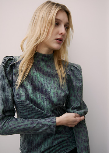 Polera Aria Leopardo St.marie Mujer- Lana Sof Morley