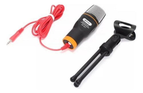 Microfone Knup Kp-917 Condensador Omnidirecional Preto