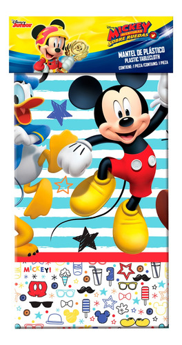 Mantel Artículo Fiesta Decoración 2.5x1m Mickey Mouse