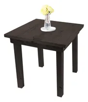 Comprar Mesa Comedor Bar Moderna Madera 70x70 Maciza Pata Recta Sajo Tapa Nogal Patas Nogal