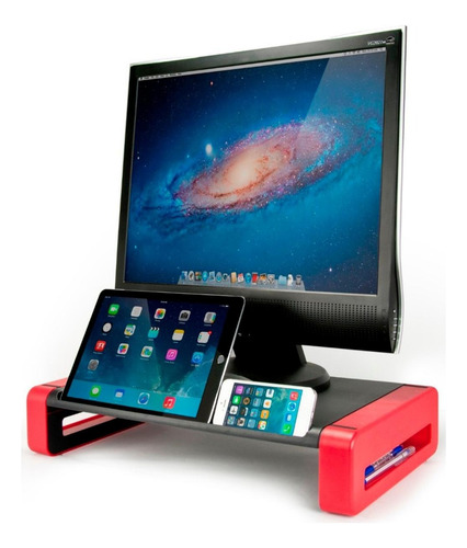 Base Eleva Monitor Notebook Organizador Escritorio