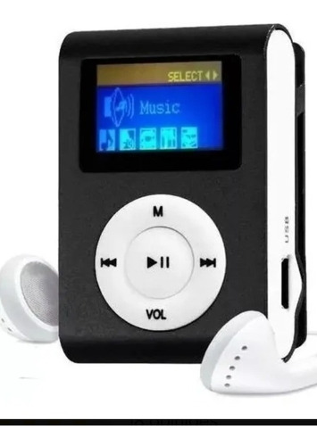 Mini Mp3 Player+fm Shuflle Clip+entrada Microsd Suporta 32gb