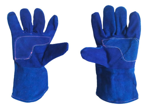 Guante Tipo Americano Con Kevlar (12pares) Azul