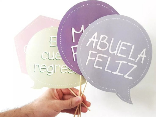 X10 Carteles Para Fotos Props A Color Photobooth Baby Shower