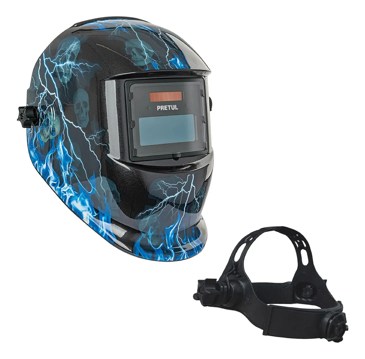 Careta Electrónica Para Soldar Sombra 9-13 Pretul CAREL-11RP