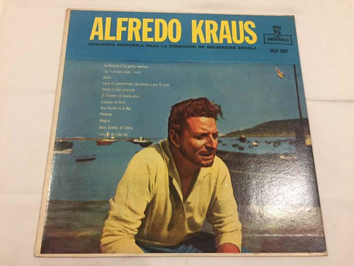 Alfredo Kraus Montilla Disco Vinilo Lp Belenguer Estela