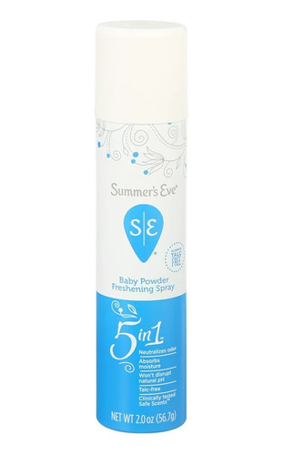 Summers Eve Spray Refrescante Intimo Baby Powder 57g