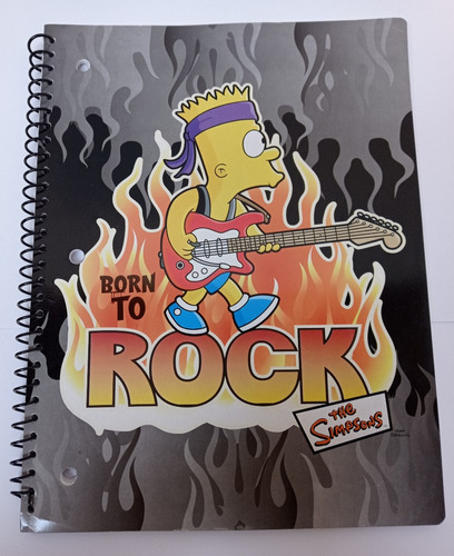 Cuaderno Simpsons 2007 Born To Rock