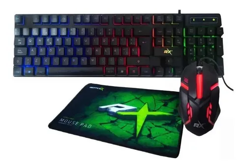Kit Gamer Reptilex Mouse+teclado+audifonos Padmouse Dismac Kit Gamer Reptilex Mouse+teclado+audifonos Padmouse Dismac