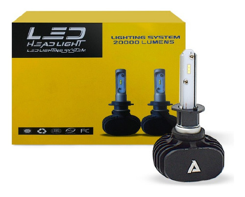 Kit Lamparas Cree Led S1 H1 Chip Csp 20000 Lumens Egs