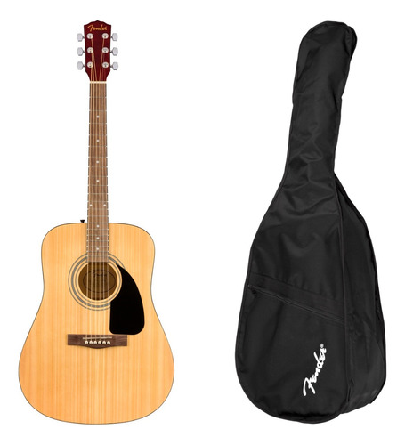 Pack Fender Dreadnought Fa-115 Con Funda + Púas + Correa