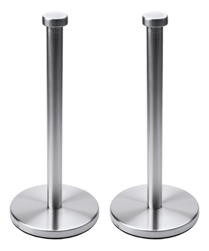 2x Stainless Steel Roll Paper Towel Rack Kitchen Tissue Hold