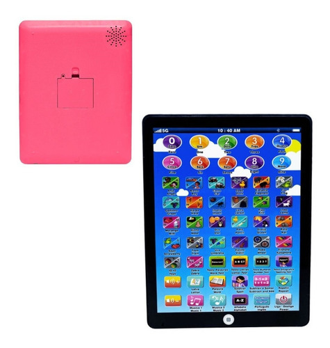 Tablet Infantil Interativo Bilingue Educativo Art Brink Cor Rosa