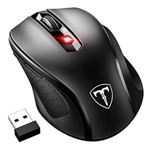 Mouse Inalámbrico Ratón Ergonómico,6 Botones Gamer