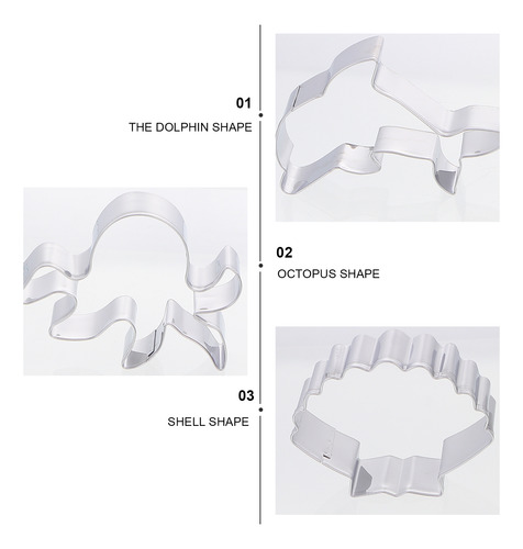 Molde Para Galletas Con Forma De Pulpo Para Fondant, 9 Unida