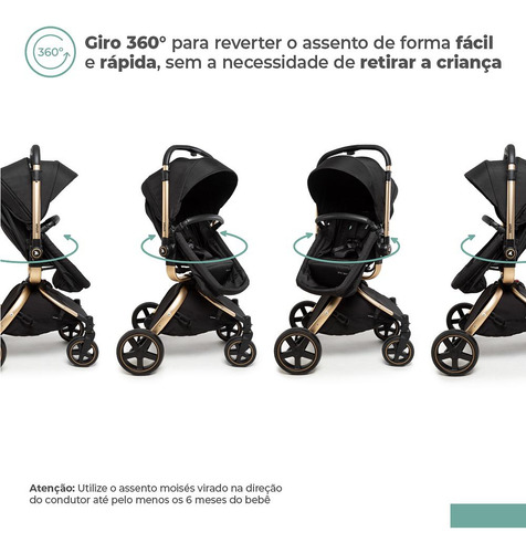 Carrinho Com Bebê Conforto E Base Epic 360o Isofix - Infanti