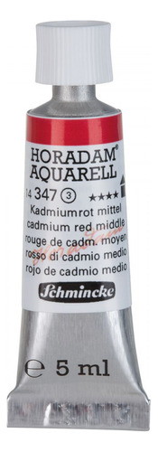 Tinta Aquarela Horadam Schmincke 5ml S3 Cadmium Red Medium